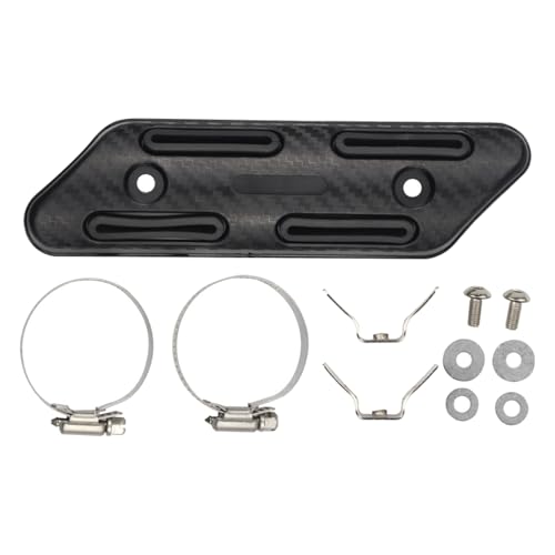 1 Set Universal Motorcycle Exhaust Heat Shield Muffler Guard Pipe Heat Cover Protector for ATV Go Karts Quads