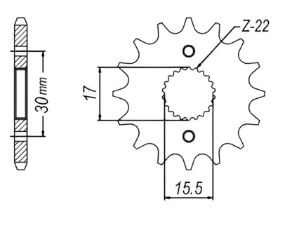 420 Motorcycle Drive Sprocket and Chain Kit compatible with Honda XR70 1997-2003