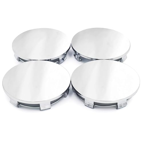 RTrhinoTuning 4 PCS 3.27in Wheel Center Caps Compatible with Tahoe Suburban Yukon Rim, OD:3.27"(83 mm) ID: 3"(76.4 mm) Chrome Hubcaps - color: Chrome