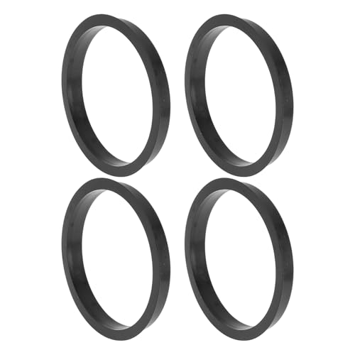 79.6mm to 72.6mm Car Wheel Hub Centric Rings Black Polycarbonate Wheels Center Shaft Shock Absorbing Hubrings 4 Pcs