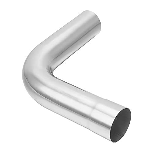 A-KARCK Exhaust 90 Degree Tube 3" OD, 304 Stainless Steel Exhaust Pipe Mandrel Bend, Custom Your Own Exhaust System - size: 3.0", style: 90 Degree