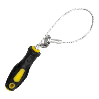 Wevdn Oil Drain Plug Removal Tool, Strong Magnetic Anti Scald Oil Filter Sump Plug Removal Wrench Oil Change Tool, Universal Oil Drain Plug Removal Pick Up Tool with Flexible Shaft