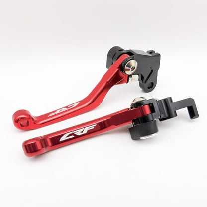 OEM Replacement Brake/Clutch Levers Compatible with Honda CRF450L (2019-20) & CRF450RL (2021-25) - Dirt Bike Adjustable Lever Set, 6061-T6 Aluminum (Black_Glossy) - color: BLACK_Glossy