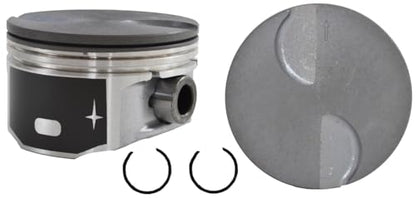 LowPricedAutoParts Set of 8 Flat Top Pistons for 10-16 GM/Chevrolet 4.8L/293 5.3L/325 | Standard Size | 96.00mm Bore Diameter
