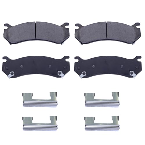 Rear Brake Pads Fit for Chevy Silverado 1500, Chevy Tahoe, Cadillac Escalade ESV, EXT, GMC Sierra 1500, GMC Yukon Disc Brake Pads (D785) - style: D785