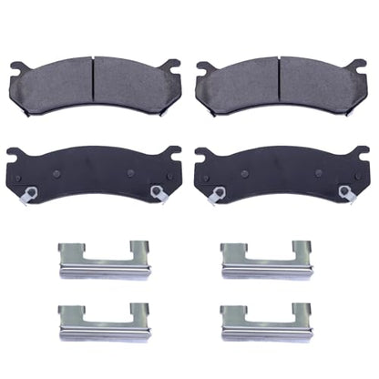 Rear Brake Pads Fit for Chevy Silverado 1500, Chevy Tahoe, Cadillac Escalade ESV, EXT, GMC Sierra 1500, GMC Yukon Disc Brake Pads (D785) - style: D785