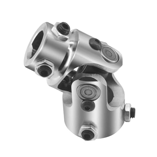 1" DD X 3/4" DD Chrome Steering Universal Joint Single U Joint Shaft,Total Length: 83mm (3-1/4")