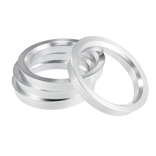 X AUTOHAUX 4pcs OD 71.5mm to ID 58.1mm Aluminium Alloy Car Hub Centric Rings Wheel Bore Center Spacer - size: 58.1mm
