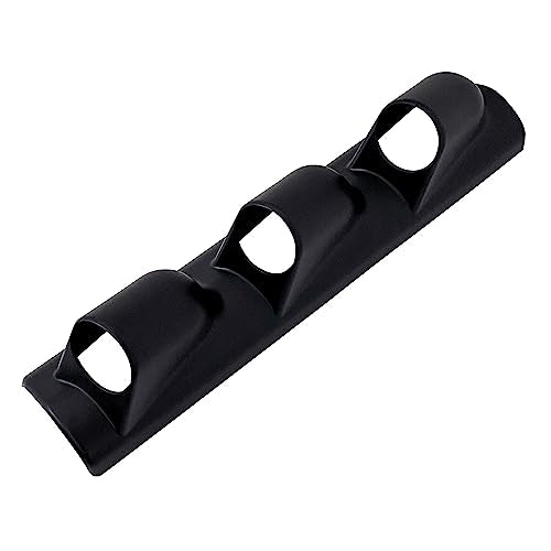 Universal Black 2" 52mm Triple 3 Hole Pillar Gauge Pod Holder - size: LONG