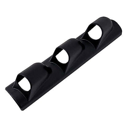 Universal Black 2" 52mm Triple 3 Hole Pillar Gauge Pod Holder - size: LONG