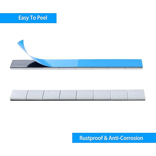 1/2 oz, 0.5 oz, Grey,192 pcs/Box Wheel Adhesive Stick-on Weight Slim Style WW-050SGb - color: Grey, size: 0.5oz - 192 pcs
