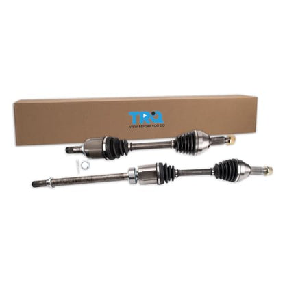TRQ Front 2 Piece CV Axle Shaft Assembly Set - style: CSA32598
