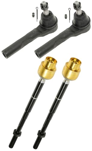 TRQ Front Inner and Outer Tie Rod Set 4 Piece - style: PSA55050