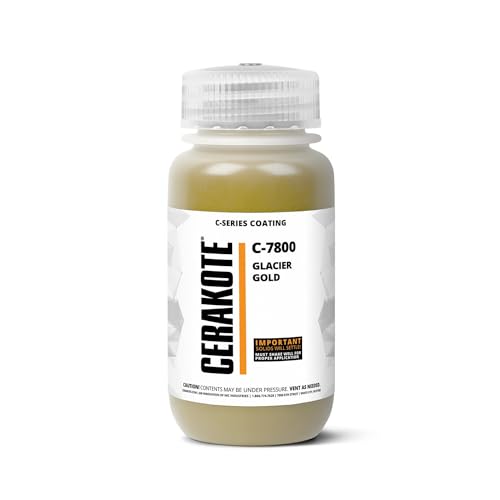 CERAKOTE C-Series Glacier Gold High-Temp Coating, 16 oz, C-7800P - color: C-7800 GLACIER GOLD, size: PINT (16OZ)