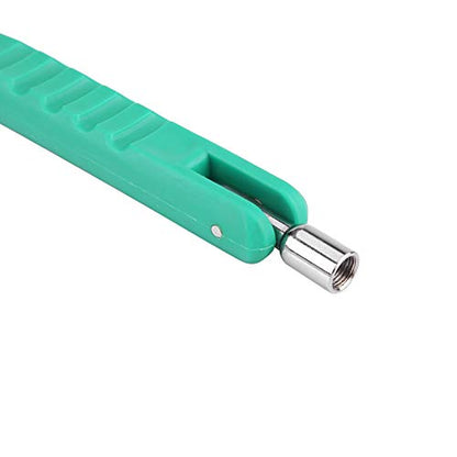 Acouto Tire Valve Stem Puller Tool Tire Valve Stem Puller Installer Tool Quick Remover Tire Repair Installer No Scratch Green Tire Valve Stem Puller Rod Tool with Valve Core Tool Built in