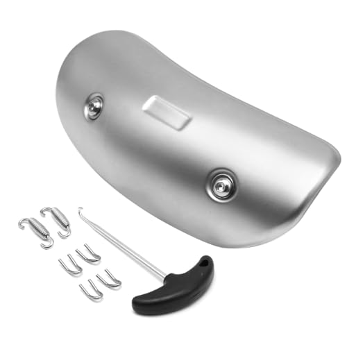 Exhaust Heat Shield Muffler Pipe Heat Cover Protector Guard Imitation Carbon Fiber Stainless Steel (A) - size: A