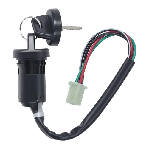4 Wires Ignition Switch Key with Cap Fit for 50cc 70cc 90cc 110cc 125cc 150cc 200cc 250cc TaoTao SUNL ATV Dirt Bike.