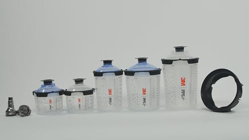 3M PPS 2.0 Spray Gun Cup Lids and Liners Kit, 26301, 22 oz, Standard - size: Standard, 125-Micron Filter