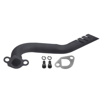 Exhaust Header Pipe Kit For Predator 212cc 224cc 196cc For Coleman CT200u CT200u-ex BT200X KT196 6.5hp Baja Warrior MB200 GX160 GX200 Clone Engine Go Kart Mini Bike Black - style: Black