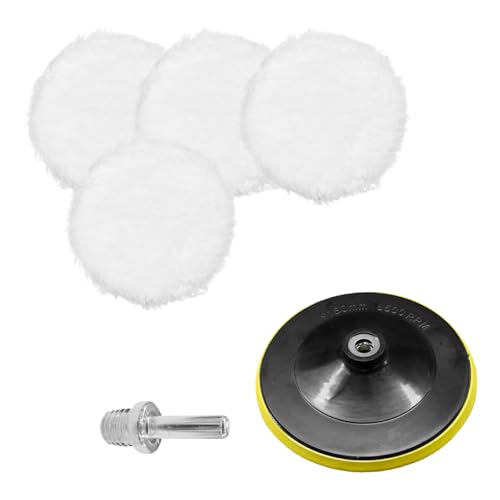 7 Inch Microfiber Car Polishing Pads, Small Automotive Buffing Wheel with M14 Drill Adapter, Vehicle Buffer Polisher Pad for Drill Buffer Attachment (7IN) - size: 7IN