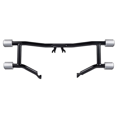 Advanblack Protek Two Step Highway Peg Crash Bar with CNC Slider Fit for 2014-2025 Harley Touring Road Glide Street Glide Electra Glide – Engine Guard Performance Upgrade (Silver CNC) - color: Silver CNC