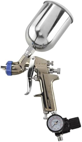 NEIKO 31213A Air Spray Paint Gun, HVLP with Gravity Feed, 1.3 MM Nozzle, 600 CC Capacity, Spray Gun Paint Sprayer for Walls, Automotive, Home Improvement - style: 1.3mm nozzle