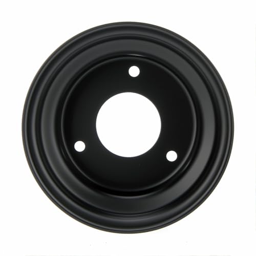 6" GoKart Wheel, 6 inch ATV Wheel Rim with 3 lugs Fits for 110-125cc ATV, Go-Kart, 3 Bolts Go Kart Rim for Quad 145/70-6 Tires Set of 2 (Black)