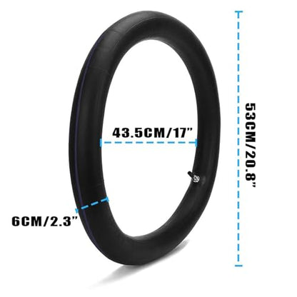 2.50/2.75-17” 2.25/2.5-17" Motorcycle Front Inner Tubes 1PC - size: 27.5" x 2.5"-2.8"