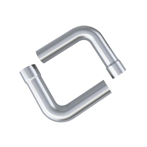 A-KARCK Mild Steel Mandrel Bends 8 Pcs, 3 Inches Mild Steel DIY Custom Exhaust Tubing Pipe Straight & U-Bend Kit, Universal Fit - size: 3 inch 8 piece Kit, style: Mild Steel