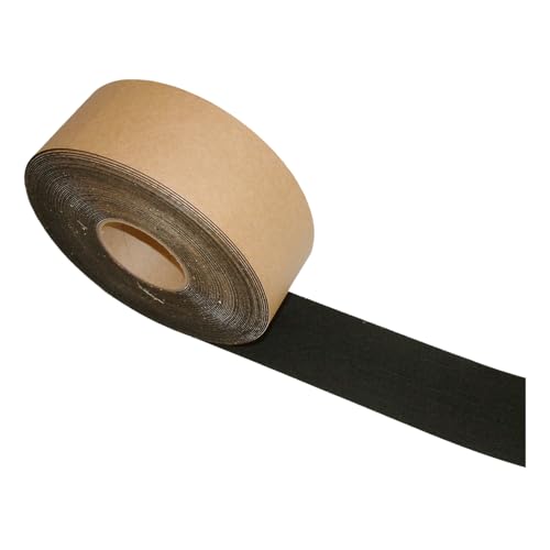 FindTape Polyester 1mm Felt Tape – 3 in. x 75 ft. Felt Strips with Adhesive Backing and Furniture Strips, Great for Arts and Crafts, Classrooms, and Protecting Furniture (Black) - size: 3 in x 75 ft
