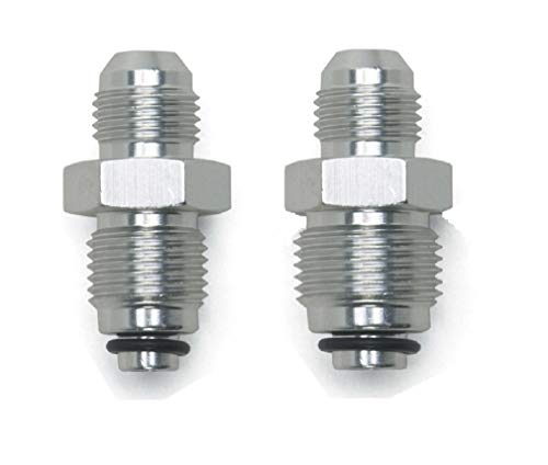 Everbuilt 6AN To 16mm & 6AN to 18mm Power Steering Fittings With O Rings Compatible for GM Chevy Buick Cadillac Power Steering Pump Gear Box Adapter fittings -6 To 16 & -6 to 18