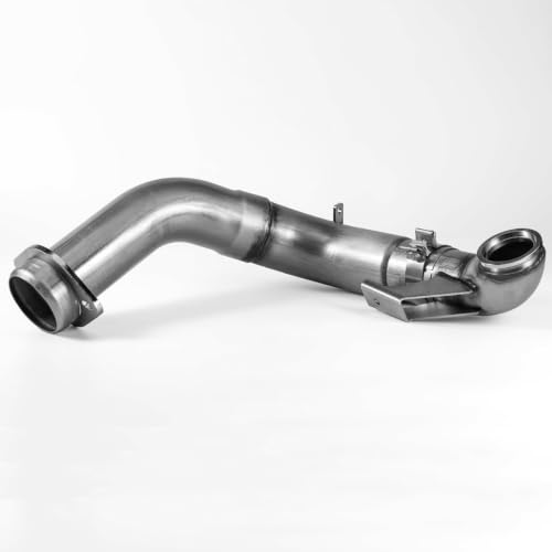 Stainless Steel Exhaust Pipes for 2015-2019 Ford F250 F350 F450 F550 6.7L 4" Powerstroke Diesel - size: for 2015-2019 F250 F350 F450 F550