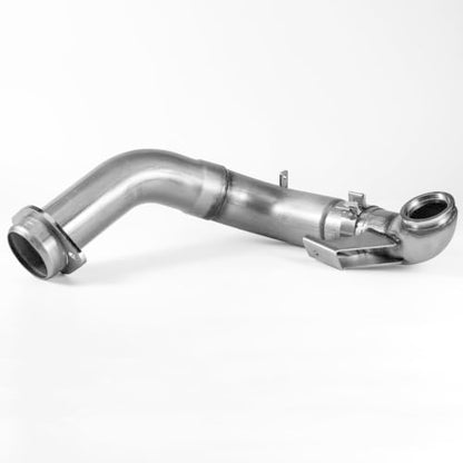 Stainless Steel Exhaust Pipes for 2015-2019 Ford F250 F350 F450 F550 6.7L 4" Powerstroke Diesel - size: for 2015-2019 F250 F350 F450 F550