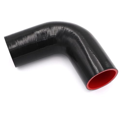 90 Degree Elbow 2.5 inch Silicone Coupler Intercooler Hose 4-Ply - size: ID 2.5"