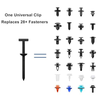 150Pack Nylon Universal Cable Tie Buckle, Zipper Clips for Cars, T Style Zip Ties Button Fixion Tools, Automotive Plastic Rivet Push Pin, Auto Body Parts Trim, Bumper Retainer Fender Liner Door Panel