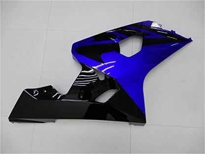 YTL Blue Black Full Fairing Fit for Suzuki 2004-2005 GSXR 600/750 - color: 005 Blue Black