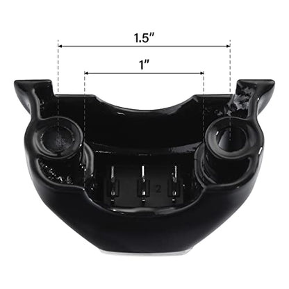 TCT-MOTORPARTS Black Clutch Bracket Control Switch Button Fits for Harley Touring Electra Glide