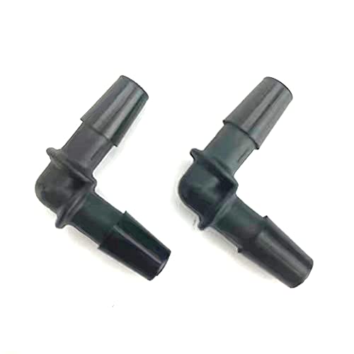 KDP Automotive Elbow Heater Hose Connector (L-5/8"-5/8"(Elbow: 16X16MM), pack of 2 - size: L-5/8"x5/8" (Elbow: 16x16mm)