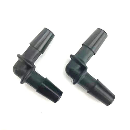 KDP Automotive Elbow Heater Hose Connector (L-5/8"-5/8"(Elbow: 16X16MM), pack of 2 - size: L-5/8"x5/8" (Elbow: 16x16mm)