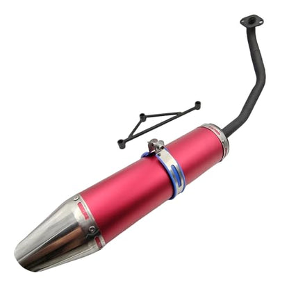 RED Muffler Exhaust Pipe System for GY6150CC Scooters Stroke Engine