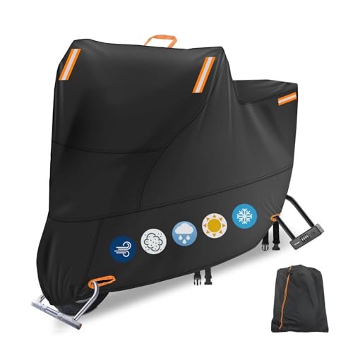 300D Motorcycle Cover (4XL: 116 x 37 x 55 inch) - color: 300D Orange, size: 4XL (116 x 37 x 55 inch)
