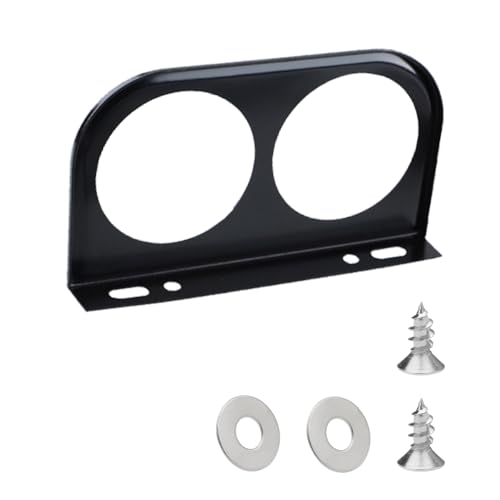 52mm Car Dual Gauge Mount Bracket Pod, 2-1/16" Dashboard Instrument Holder with 2-Hole, Universal Sturdy Automotive Gauge Mounting Panel Replacement for Car, Truck, Boat (2Mount) - size: 2Mount