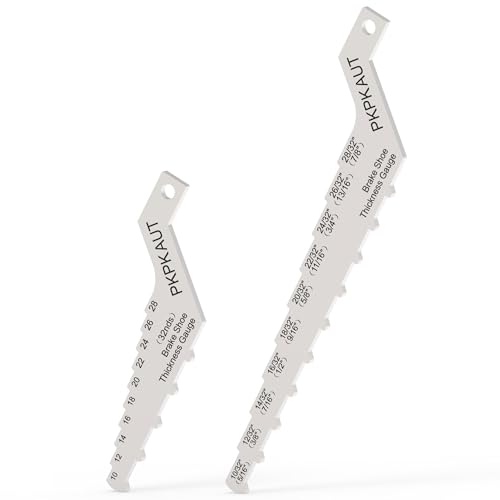 Brake Pad Measuring Tool, Drum Brake Thickness Gauge, 2Pcs Sets