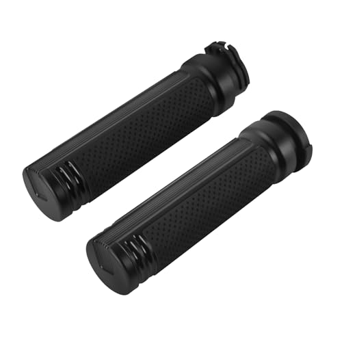 1 Inch Cable Throttle Handlebar Grips Motorcycle Hand Grips - color: #7 Black