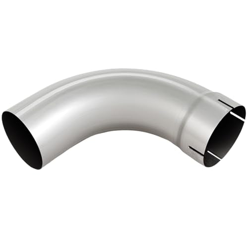 Exhaust 90 Degree Tube 4" OD,10" each side length - size: 4INCH10length