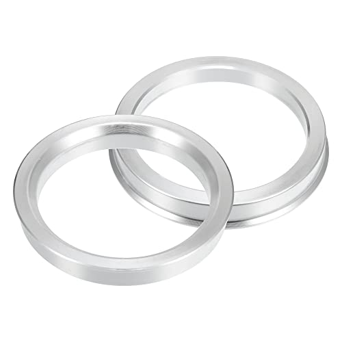X AUTOHAUX 4pcs Aluminium Alloy Hub Centric Rings Wheel Bore Center Spacer - size: 57.1mm