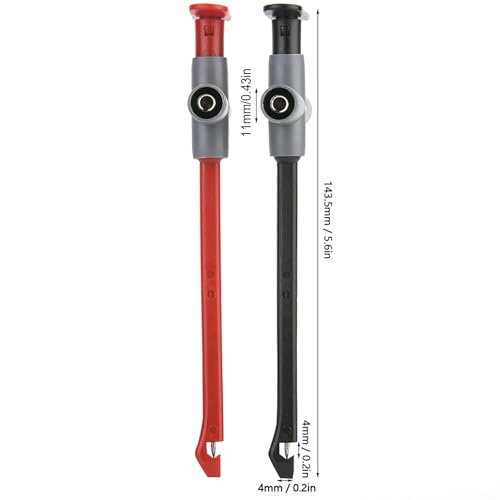 2 PCS Wire Piercing Probe, Wire Tester, Automotive Relay Tester, Replacement for P5010, 4 MM Banana Plug, Multimeter