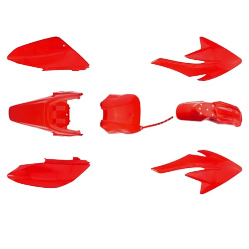 PRO BAT 7 PCs Plastics Fender Kit & Tank & Seat & Bolt - color: Red Plastic Fender Kit