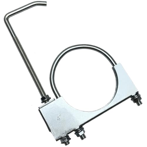 4" Exhaust Clamp With Hanger One-Piece Muffler Hanger, Pack of 1 - size: 4"-1 PACK（One-Piece)