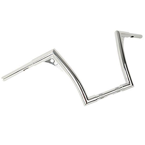 XMT-MOTO 12" Rise 1-1/4 Ape Hangers Handlebar Fit For Harley FLST FXST XL - color: Chrome, size: 12 INCH